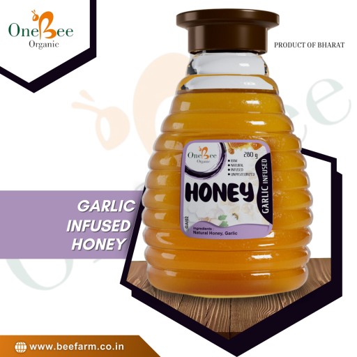 ORGANIC GARLIC INFUSED HONEY